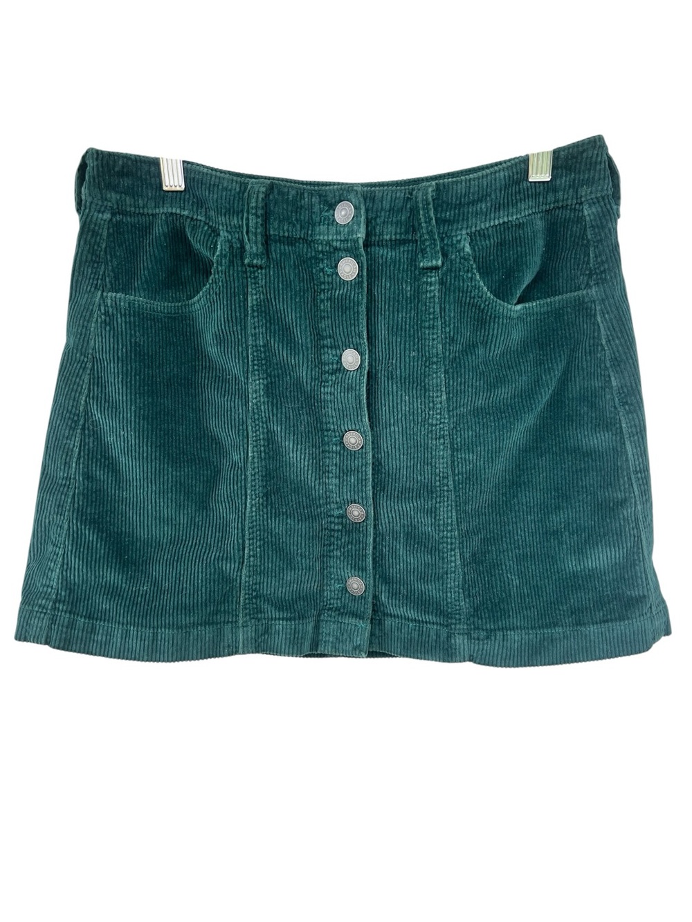American Eagle Dark Teal Corduroy Mini Skirt - Size 8